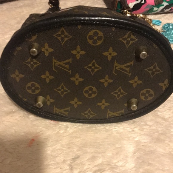 💯AUTH LOUIS VUITTON Bucket pm French company USA - Picture 4 of 8